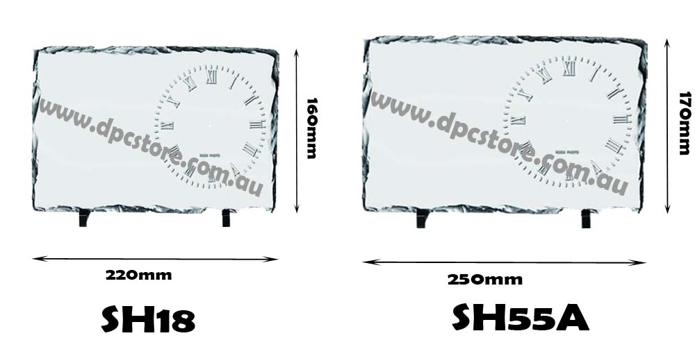 Sublimation Rock Slate Clock