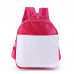 Children / kids bag backpack with white polyester dye sublimation heat transfer press printing