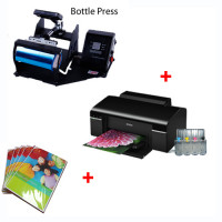 Bottle Heat Press + Printer (Sublimation ink included) + Sublimation paper