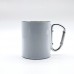 Blank Steel Camping Hiking Mug with Buckle Handle For Dye Sublimation