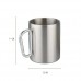 Blank Steel Camping Hiking Mug with Buckle Handle For Dye Sublimation