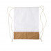 Canvas Stitching Cork Drawstring Bag for dye sublimation heat transfer heat press printing