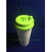 Blank Sublimation polymer Coffee Double Wall Tumblers sippy lids 3D Sublimation tapered Mug 450ml