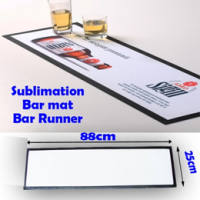 Bar Runners / Bar Mats with Black Edge Dye Sublimation ink Heat Press Transfer Bar Runners / Bar Mats with Black Edge Dye Sublimation ink Heat Press Transfer