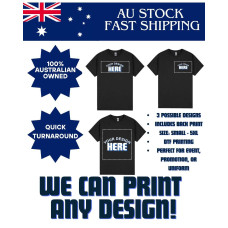 Custom Print Cotton T-Shirt Custom Print Cotton T-Shirt