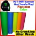 PU T-SHIRT GARMENT FLORESCENT VINYL HEAT PRESS TRANSFER FILM ROLL 1m x 50cm