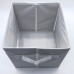 Blank Foldable Polyester Storage Box Container with Blue Lid for Sublimation Heat Press