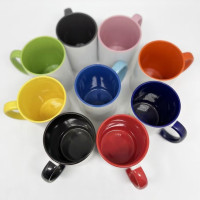 Inner Color & Color Handle Ceramic 15oz Mug with gift box for DYE SUBLIMATION INK Inner Color & Color Handle Ceramic 15oz Mug with gift box for DYE SUBLIMATION INK