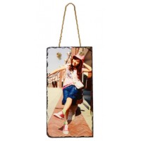 SUBLIMATION ROCK Hanging PHOTO SLATE 29X14CM SH10