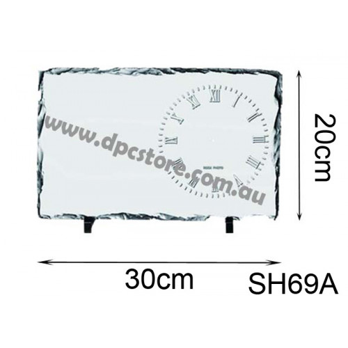 Sublimation Rock Slate Clock