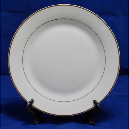 Sublimatable plate,8 rim plate w/ gold trim, sublimation plates