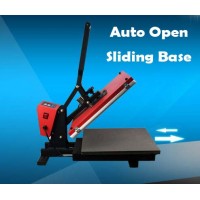 Auto Open Sliding Base HEAT PRESS MACHINE 38x45cm for vinyl t shirt, sublimation ink