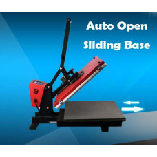 Auto Open Sliding Base HEAT PRESS MACHINE 38x45cm for vinyl t shirt, sublimation ink