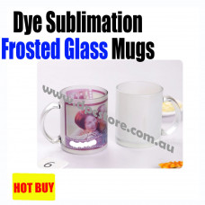 Glass Scrub Mug Cup BEST FOR SUBLIMATION INK Printing