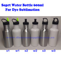 Blank aluminum SPORT water bottle 600ml for sublimation printing heat press