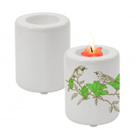 Elegant Ceramic porcelain Candle Holder Dye Sublimation ink Heat press Ø8x10cm
