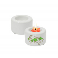 Elegant Ceramic porcelain Candle Holder Dye Sublimation ink Heat press Ø8x5cm