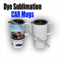 Car Cup Travel Mug polymer Plastic bottle Heat press Sublimation ink