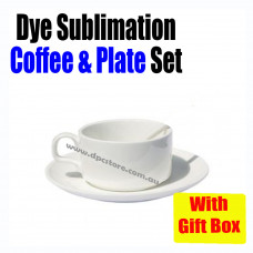 Tea / Coffee set with Mug, Saucer BEST FOR SUBLIMATION INK