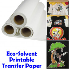 Eco-Solvent Printable Heat Transfer paper flex for Dark Garment 60cmX1m