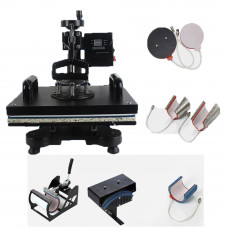 HEAT PRESS MACHINE 8 in 1 COMBO MUG HAT T-SHIRT PLATE sublimation ink