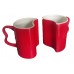 Magic color change MUGS valentine / lover DYE SUBLIMATION ink heat press