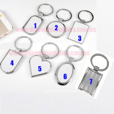 Metal Frame Key Rings for  Sublimation ink Blank  Heat Press machine Printing Supplies