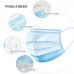 Disposable Face Mask Protective CE CERTIFIED 3 Layer Anti Bacterial Filter 50pcs