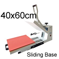 HIGH PRESSURE HEAT PRESS MACHINE 40x60 cm with Sliding Base for vinyl t shirt, sublimation ink