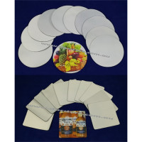 BLANK 50pp SQUARE/ROUND DRINKS COASTERS FOR SUBLIMATION ink printing, heat press