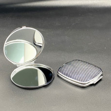 Compact Folding Makeup Metal Pocket Vanity Mirror for Dye Sublimation Printing Heat Pressing