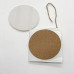 12pcs Ceramic Tile Round Hanging Decoration for Sublimation Printing with Cork base and String