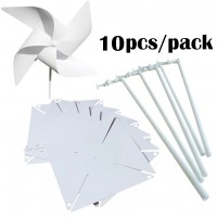 Garden Yard Blank Windmills Whirligigs for Sublimation Printing 10pcs/Pack