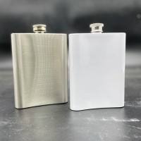 Hip flask, Mini flask, Wine Pot, Flagon 8oz for Sublimation ink Heat press printing