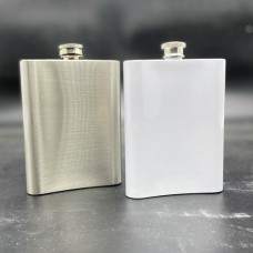 Hip flask, Mini flask, Wine Pot, Flagon 8oz for Sublimation ink Heat press printing