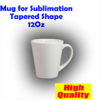 Tapered MUGS 12oz DYE SUBLIMATION - BEST FOR SUBLIMATION INK