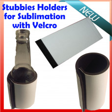 Blank Stubby Koozie Holder Cooler Velcro Dye Sublimation ink Heat press Transfer