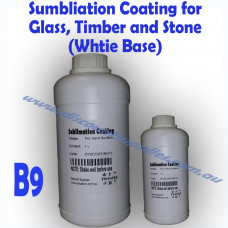 Dye Sublimation ink Coating 1L for Glass, Timber and Stone B9 (White Base) heat press 