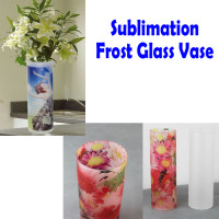 Elegant Hand Feeling Frost Glass Vase for Dye Sublimation ink Heat press