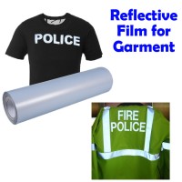 Reflective, Hi-Vis T-SHIRT GARMENT VINYL HEAT PRESS TRANSFER FILM Plotter Cutter 1m x 50cm