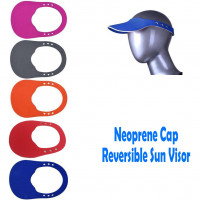 Neoprene Cap Reversible Sun Visor Hat Hiking Golf Tennis Outdoor UV Block for Dye Sublimation ink